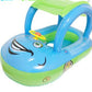 Inflatable Kids Swim Float with Car Canopy - Light blue - Infants planet