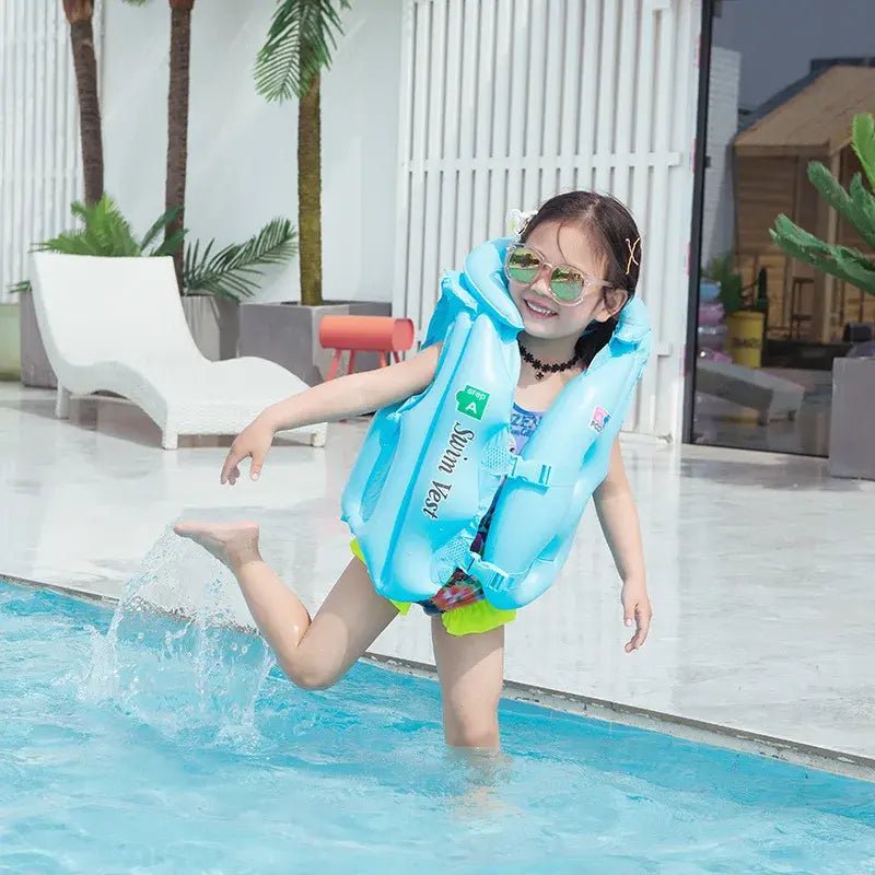 Inflatable Life Vest Baby Swimming Jacket - Infants planet