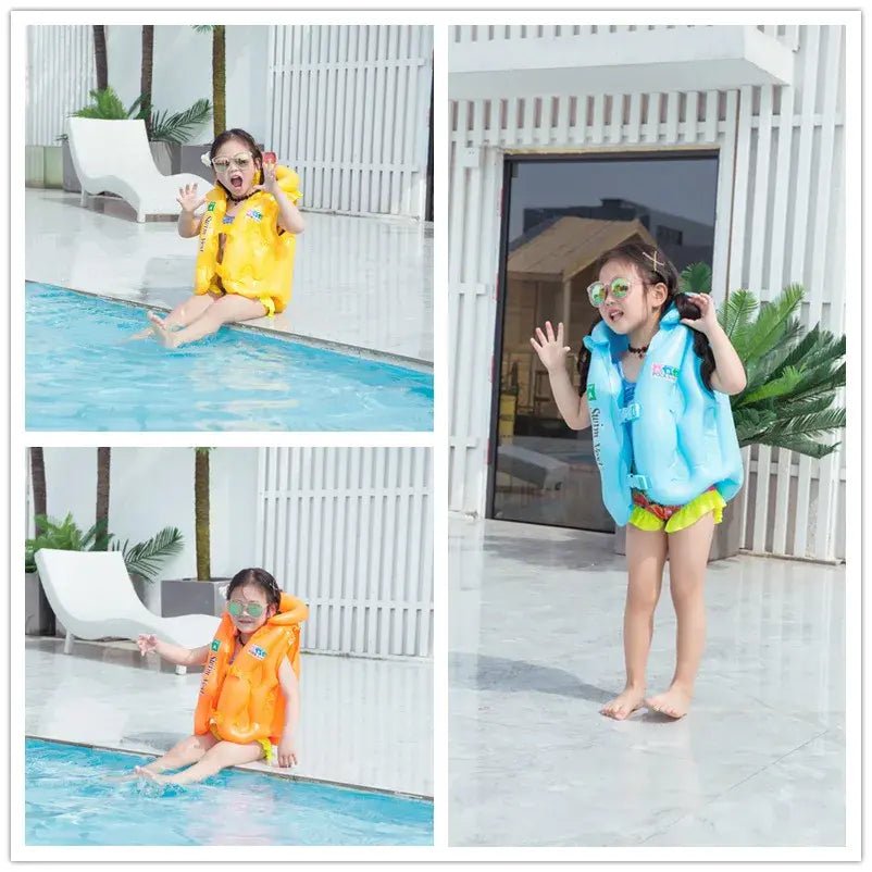 Inflatable Life Vest Baby Swimming Jacket - Infants planet