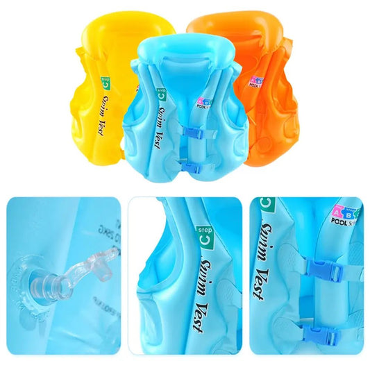 Inflatable Life Vest Baby Swimming Jacket - Infants planet