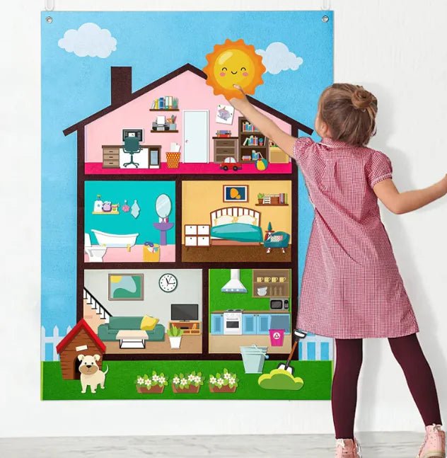 Kids' 3D Felt Creation Kit – Interactive Learning - Building Dressing Table - Infants planet