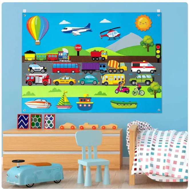 Kids' 3D Felt Creation Kit – Interactive Learning - City Train Luzern - Infants planet