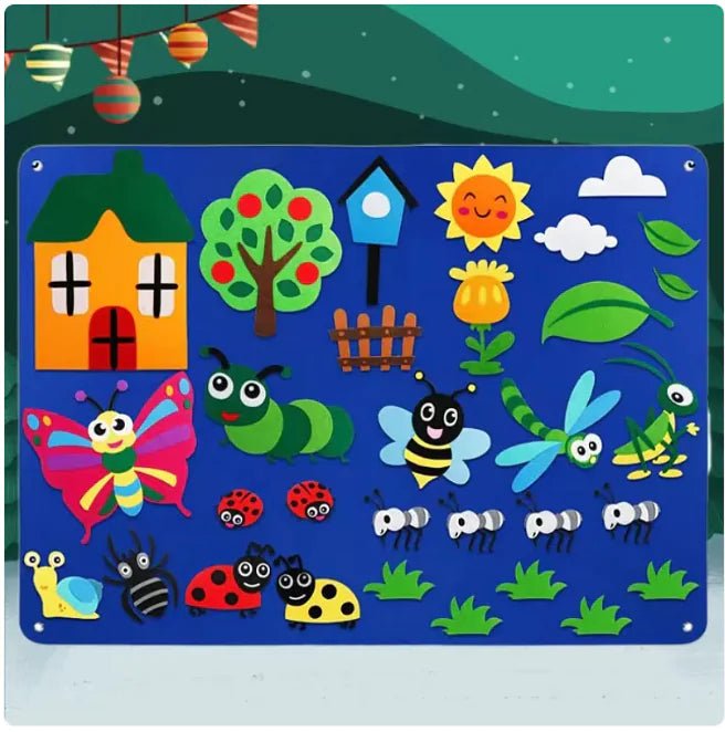 Kids' 3D Felt Creation Kit – Interactive Learning - Insect - Infants planet