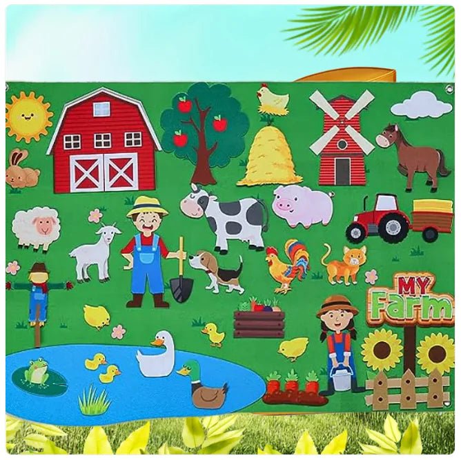 Kids' 3D Felt Creation Kit – Interactive Learning - New Farm - Infants planet
