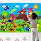Kids' 3D Felt Creation Kit – Interactive Learning - Volcano Dinosaur - Infants planet