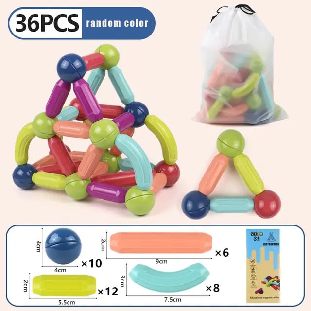 Kids Magnetic Constructor Blocks Stick - Infants planet