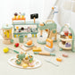 Kids Wooden Tea Party Playset - Royal Tea Set - Infants planet