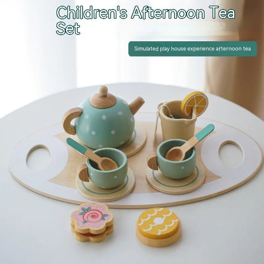 Kids Wooden Tea Party Playset - Tea Set - Infants planet