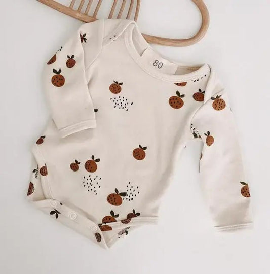 Little Clementine Bodysuit - Beige White - Infants planet