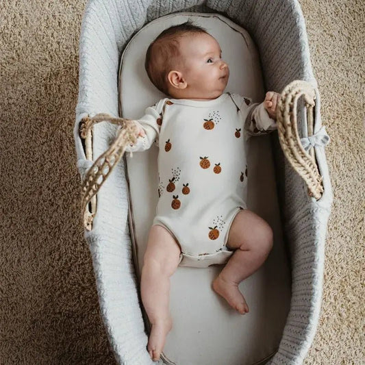 Little Clementine Bodysuit - Beige White - Infants planet