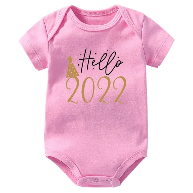 Hello 2022 Newborn Baby Bodysuit Romper - Infants planet