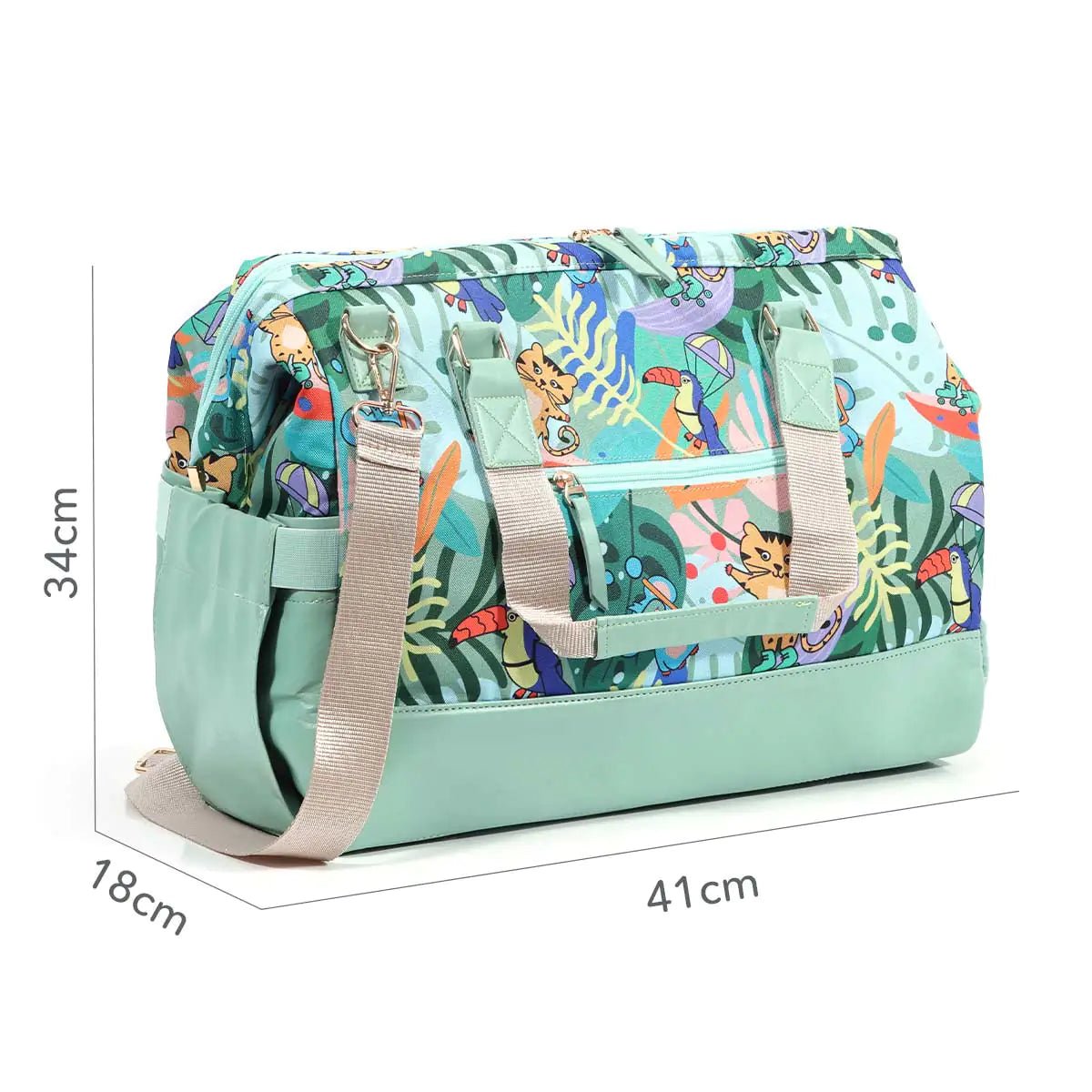 Milk&Moo Diaper Bag Jungle Friends - Infants planet