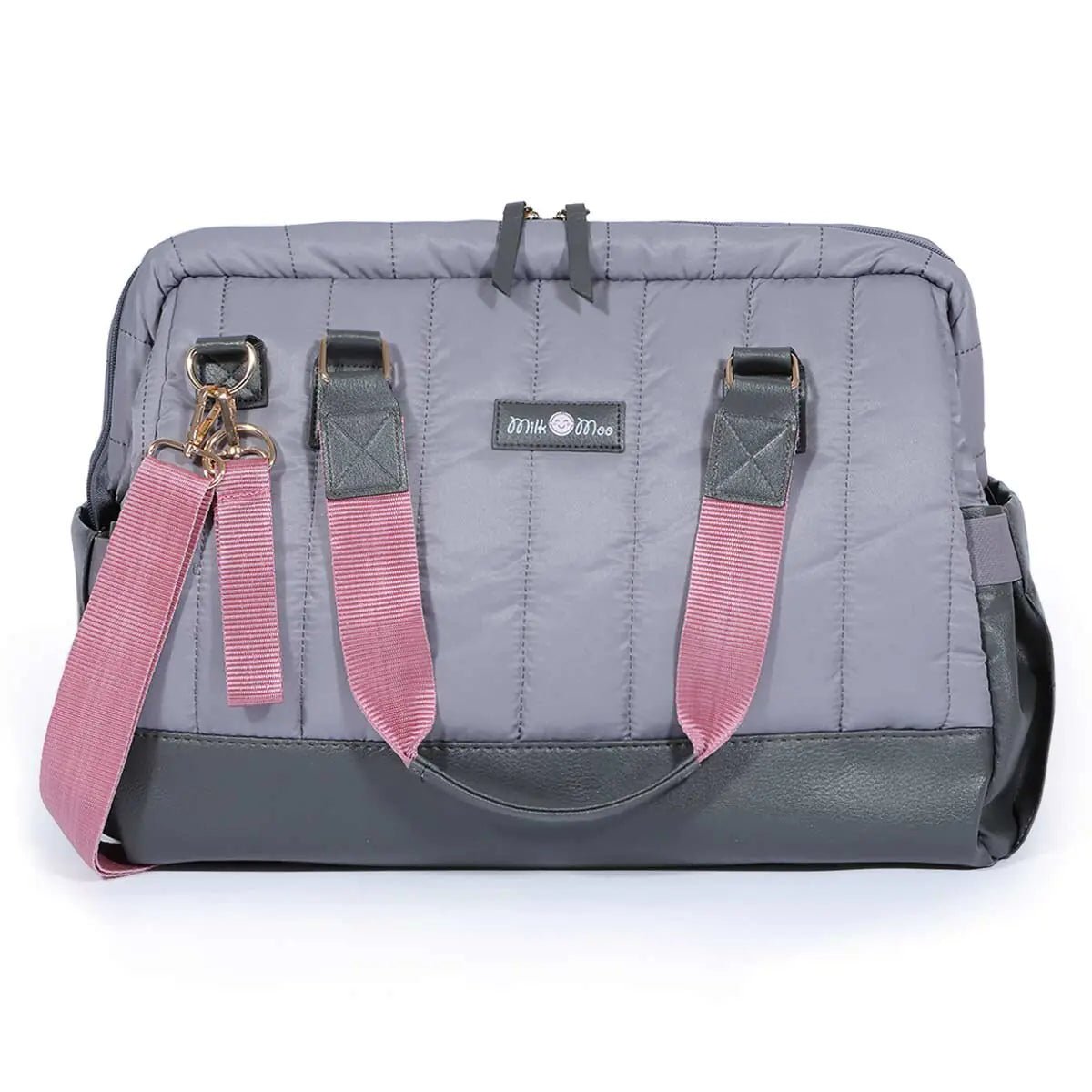 Milk&Moo Diaper Bag Quilted Dark Gray - Infants planet