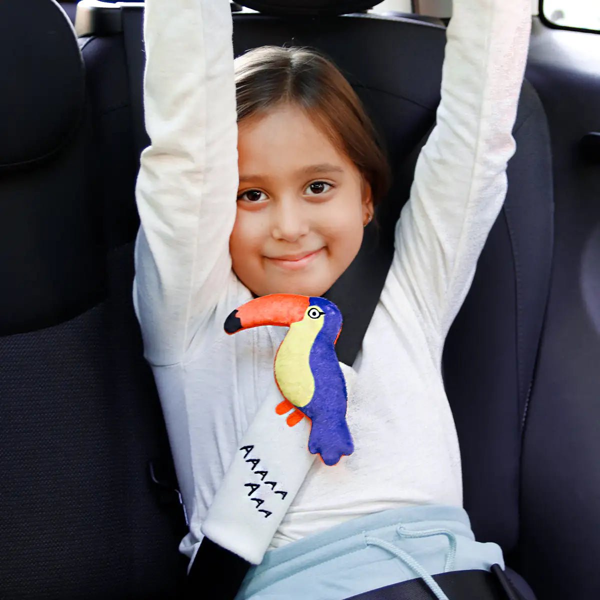 Milk&Moo Flying Toucan Seat Belt Pillow For Kids - Infants planet