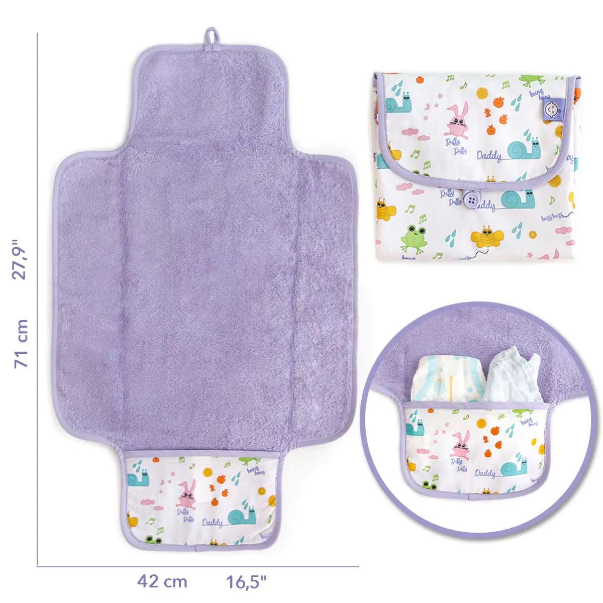 Milk&Moo Friends Baby Diaper Changing Pad - Infants planet