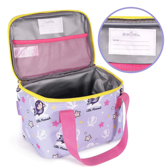 Milk&Moo Insulated Lunch Box For Kids Blue Pink - Infants planet