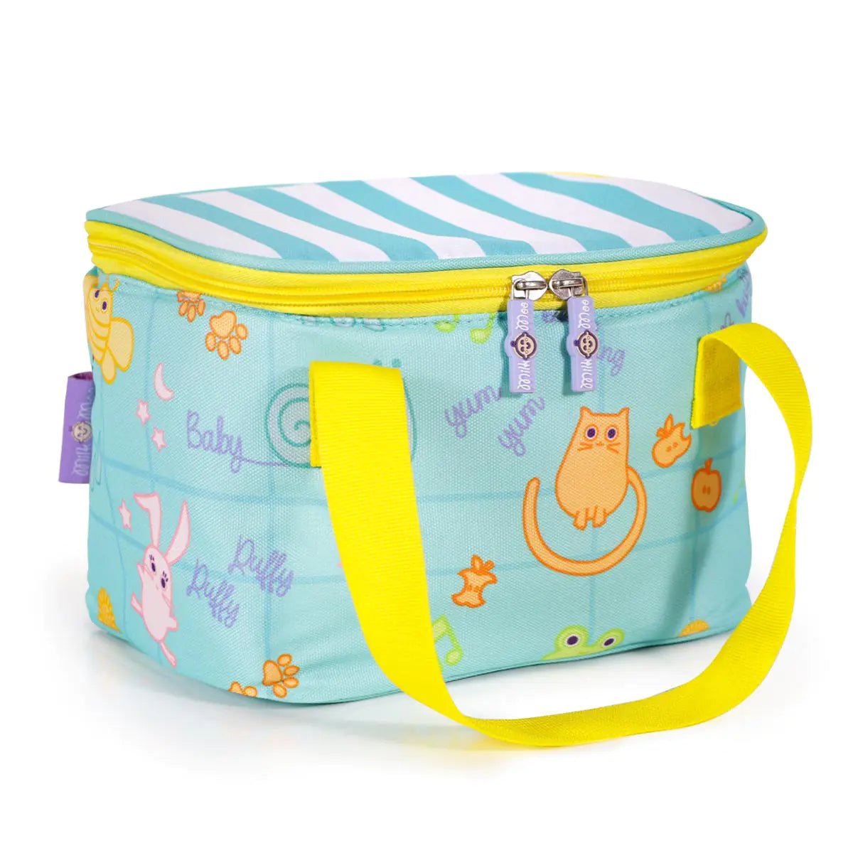 Milk&Moo Insulated Lunch Box For Kids, Turquoise - Infants planet