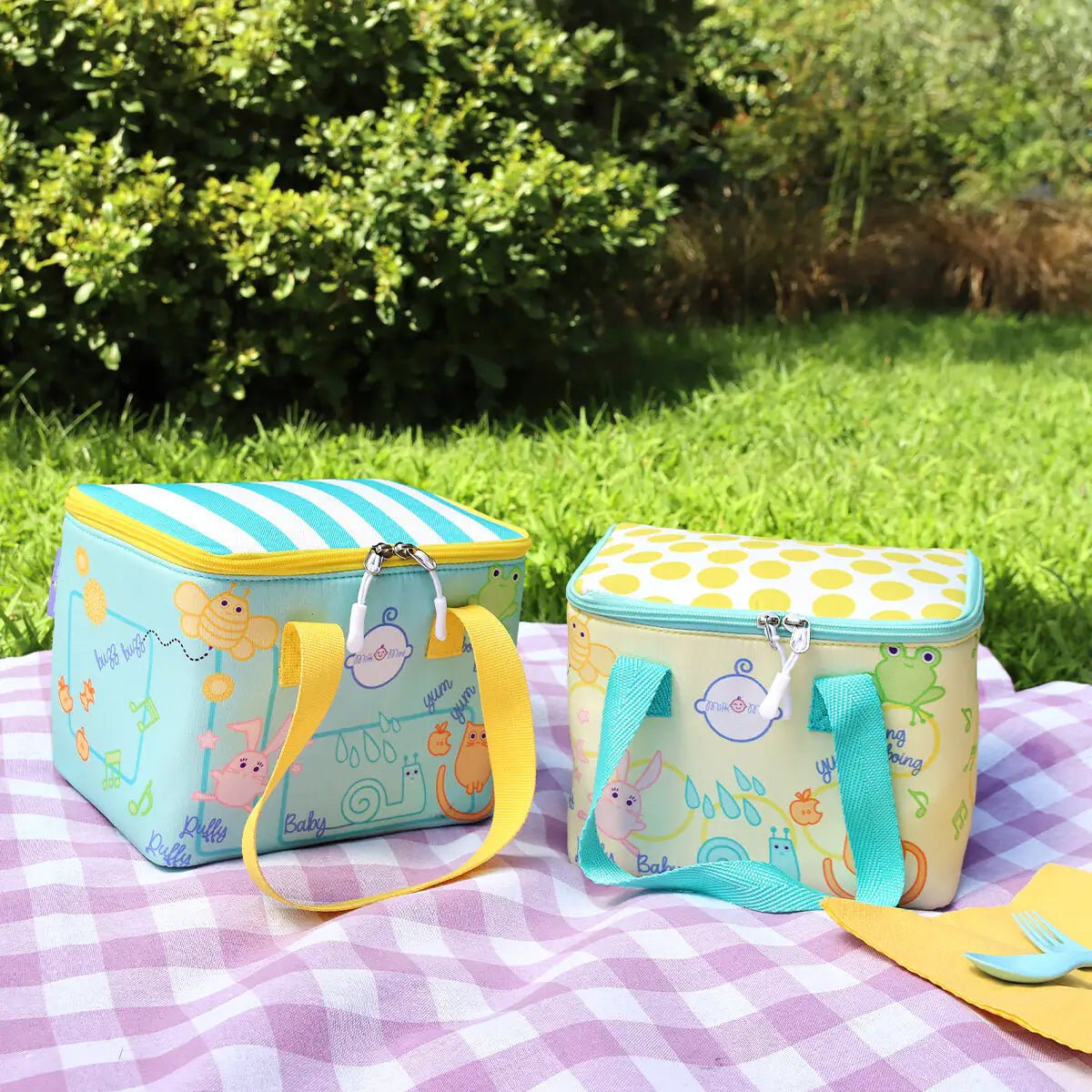 Milk&Moo Insulated Lunch Box For Kids, Yellow - Infants planet