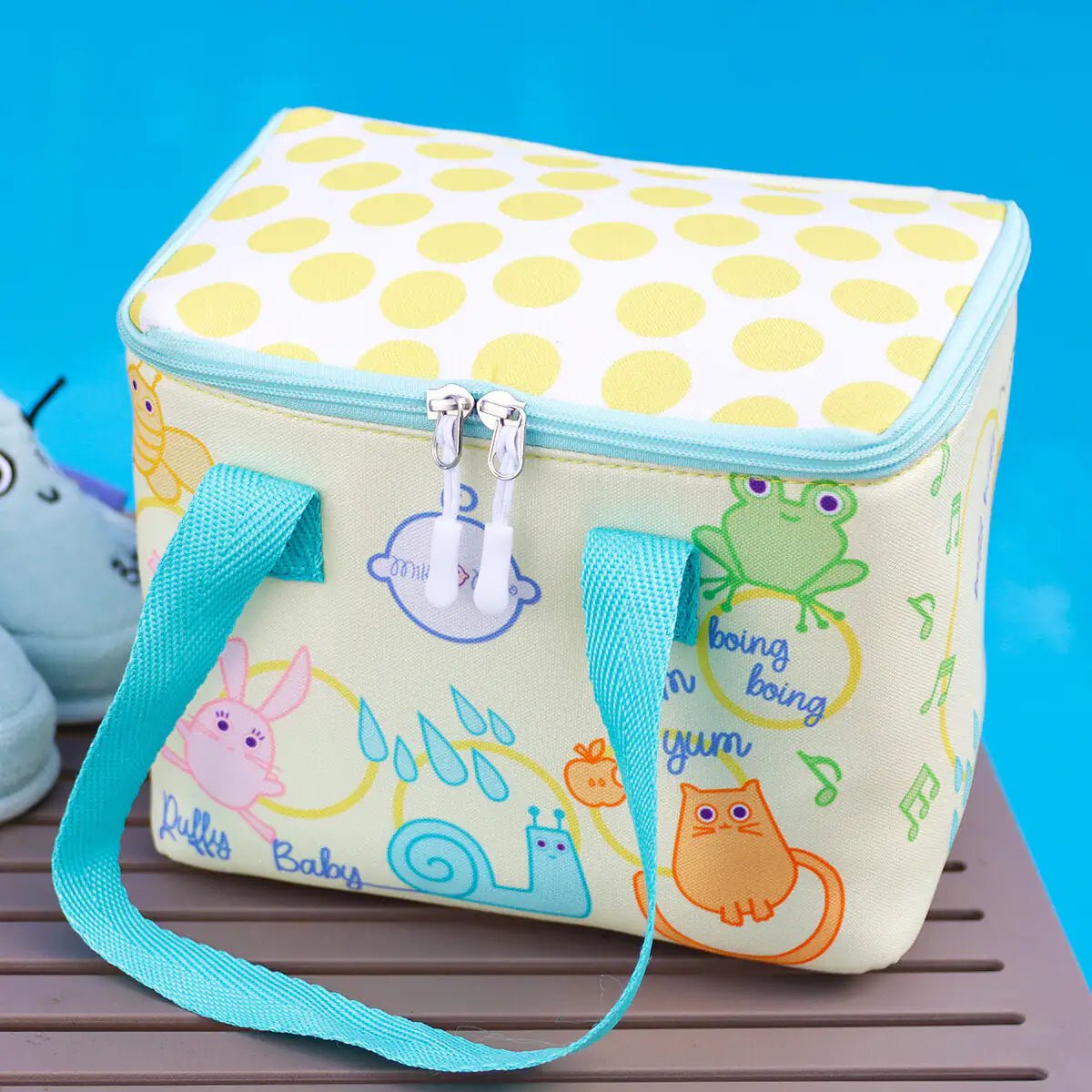 Milk&Moo Insulated Lunch Box For Kids, Yellow - Infants planet