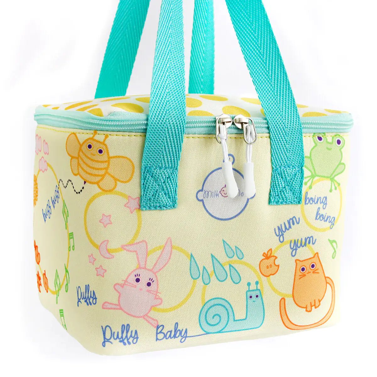 Milk&Moo Insulated Lunch Box For Kids, Yellow - Infants planet