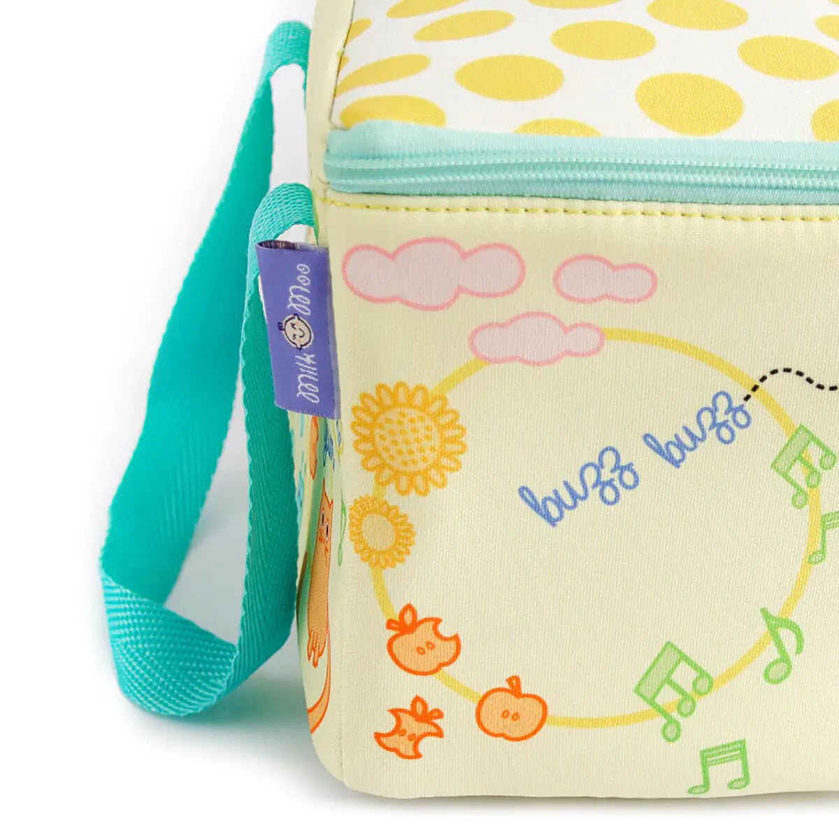 Milk&Moo Insulated Lunch Box For Kids, Yellow - Infants planet