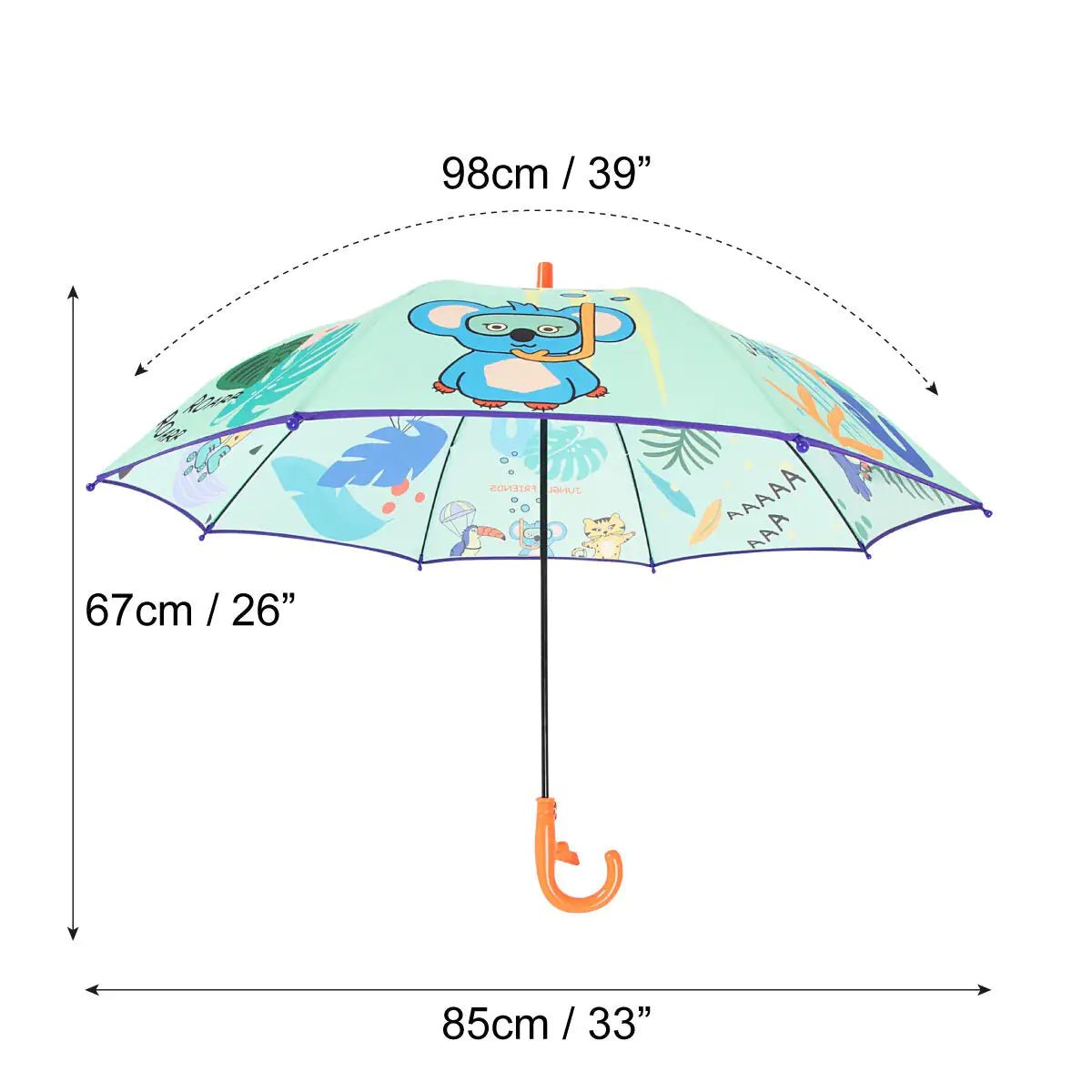 Milk&Moo Jungle Friends Umbrella for Children Unisex - Infants planet