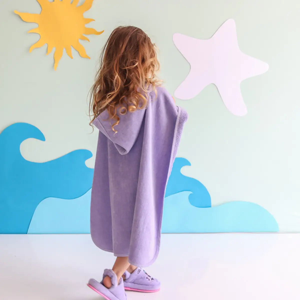 Milk&Moo Kids Poncho and House Slippers Little Mermaid - Infants planet