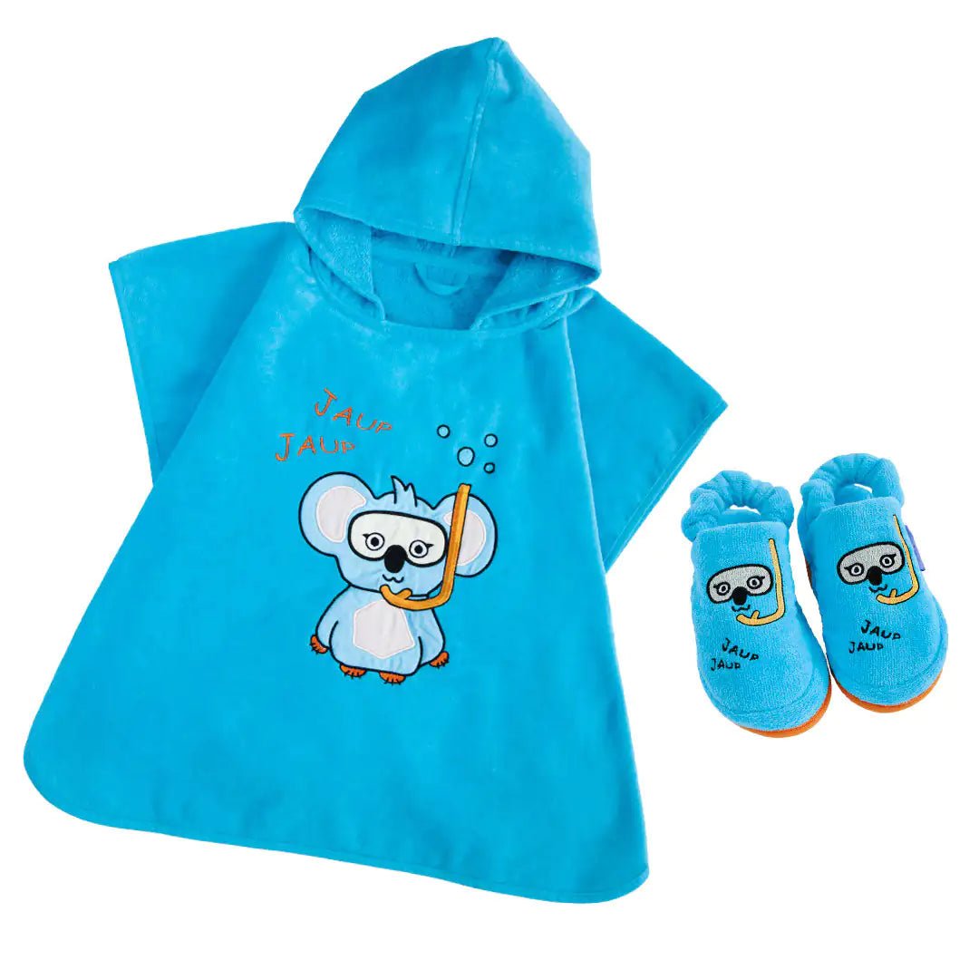 Milk&Moo Poncho and Children's House Slippers Cool Koala - Infants planet