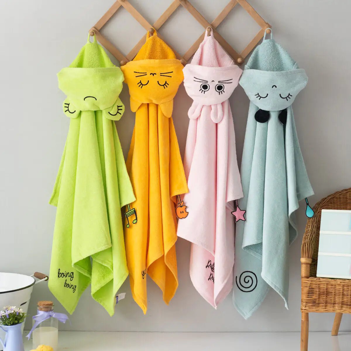 Milk&Moo Sangaloz Velvet Hooded Baby Towel - Infants planet