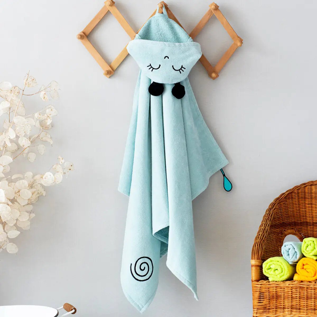 Milk&Moo Sangaloz Velvet Hooded Baby Towel - Infants planet