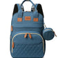 Multi - function Mommy Bag - Lake blue - Infants planet