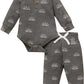 Newborn Baby Boy Girl Clothes 3 6 9 12 18 24 Months Fall Outfits Winter Knitted Cotton Pullover & Pants Sets (B - Dark Grey, 9 - 12 Months) - Infants planet