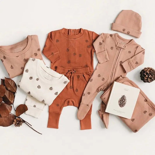 Newborn Baby Knitted Footie Jumpsuit - Beige - Infants planet