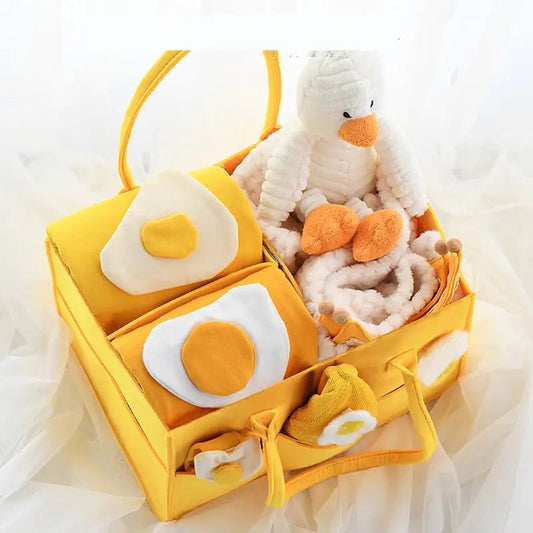Newborn Gift Box with Summer Dress and Baby Supplies - (Packed in a hand - held gift box) Banana + Deer Antler Autumn and Winter Set / 90cm - Infants planet