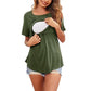 Nursing Flap Tee - Army Green - Infants planet