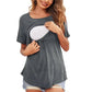 Nursing Flap Tee - Light Grey - Infants planet