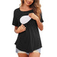 Nursing Flap Tee - Light Grey - Infants planet