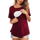 Nursing Flap Tee - Red - Infants planet