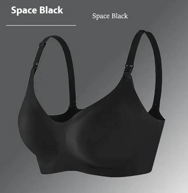 Nursing Seamless Bra - Black (Large) - Infants planet