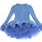 Kids Winter Knitted Chiffon