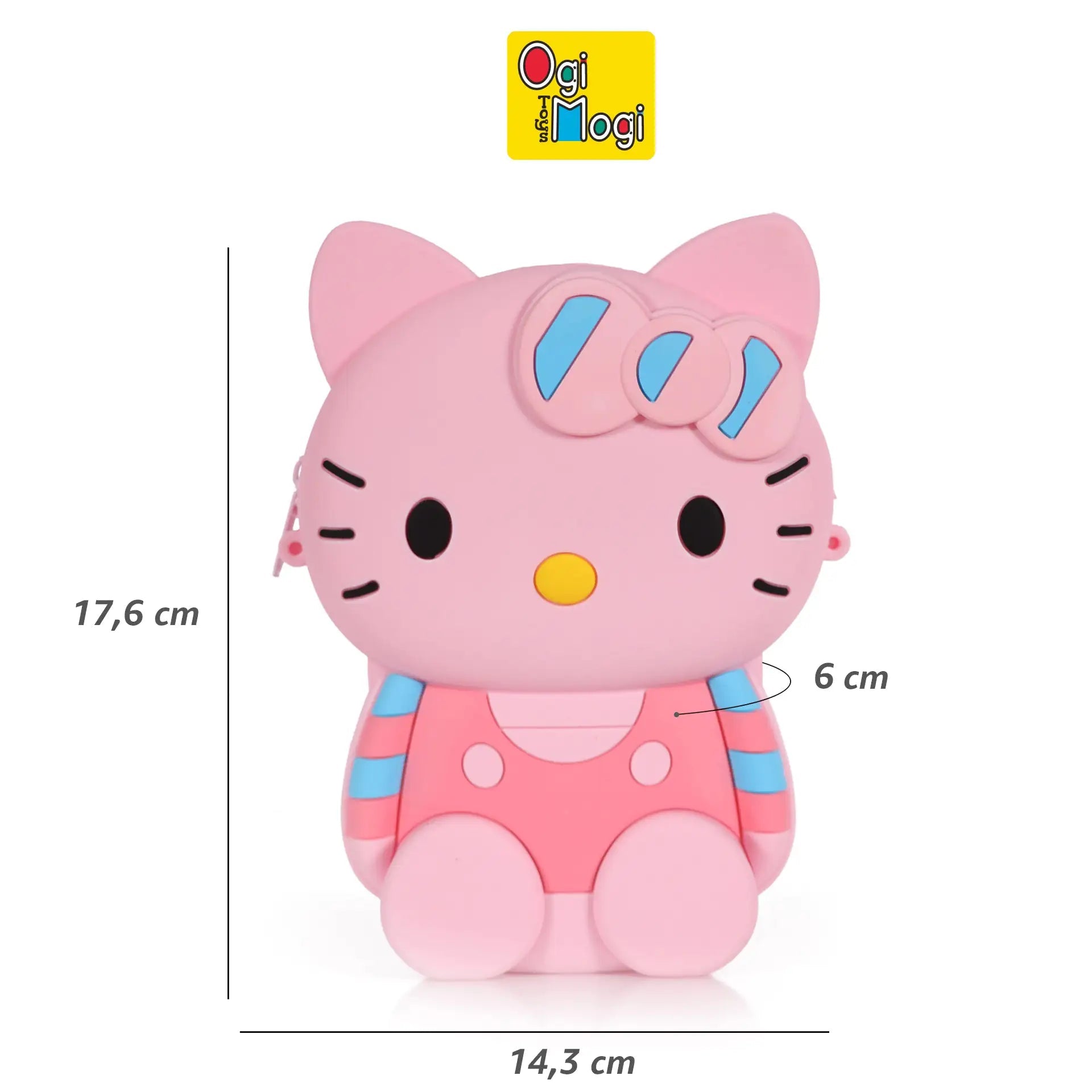 Ogi Mogi Toys Silicone Pink Cat Shoulder Bag - Infants planet