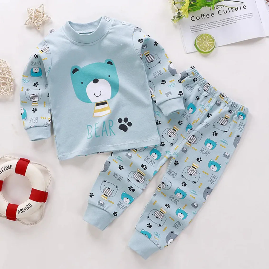 CozyCotton Long Johns loungewear Set