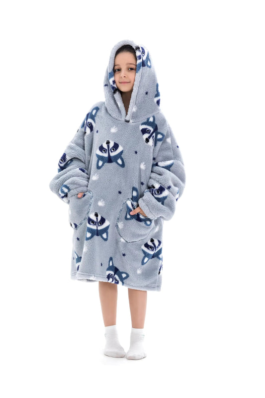 Plush Oversized Velveteen Blanket Hoodie - Infants planet