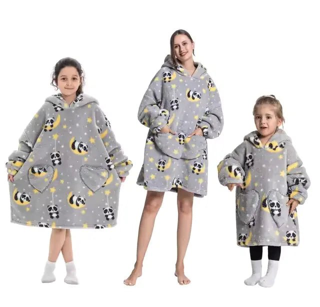 Plush Oversized Velveteen Blanket Hoodie - Infants planet