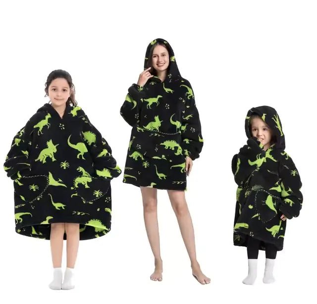 Plush Oversized Velveteen Blanket Hoodie - Infants planet