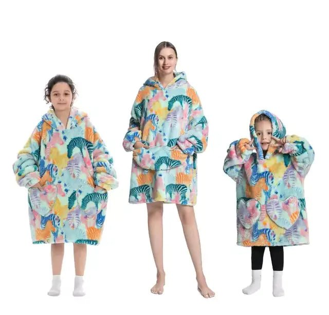 Plush Oversized Velveteen Blanket Hoodie - Infants planet