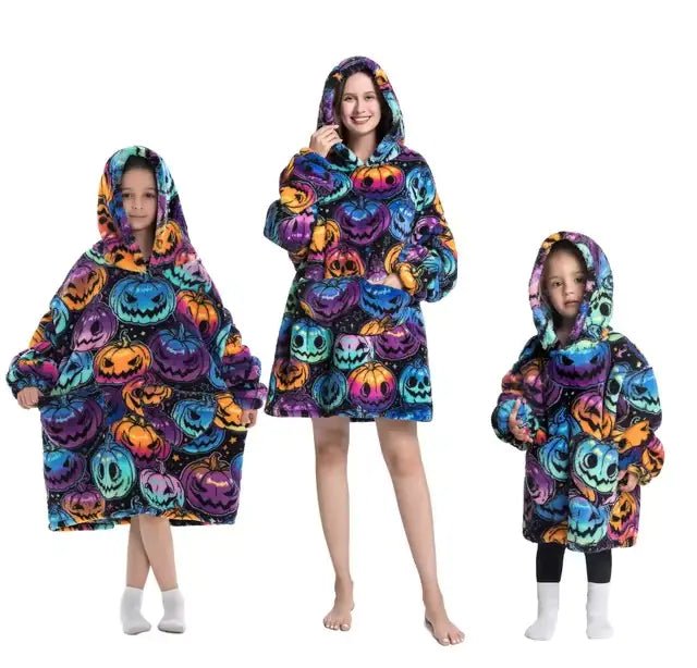 Plush Oversized Velveteen Blanket Hoodie - Infants planet