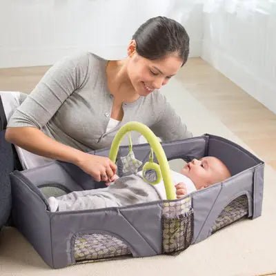 Portable Baby Safety Travel Crib with Folding Design - default - Infants planet