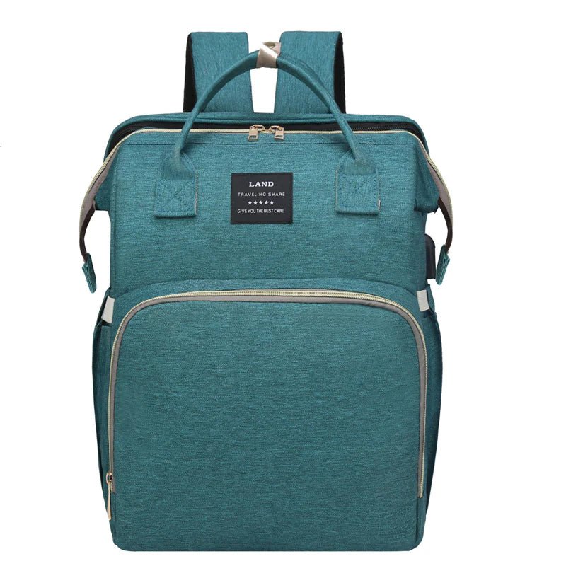 Portable Crib Backpack for Moms - Green - Infants planet