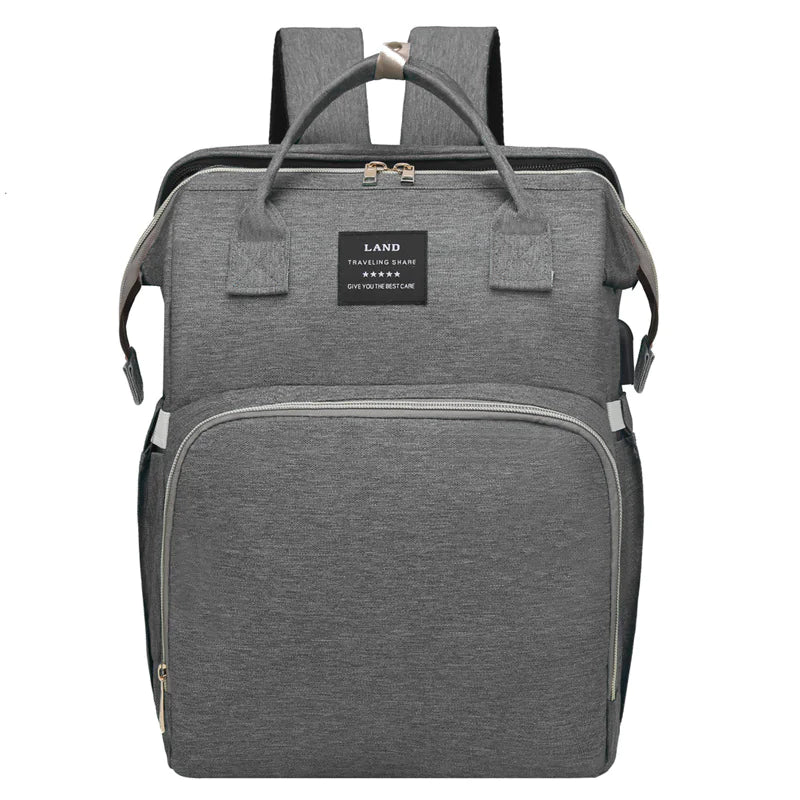 Portable Crib Backpack for Moms - Grey - Infants planet